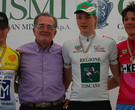 I primi tre della Classifica Generale Finale con Dario Ciaponi patron del Giro della Toscana 